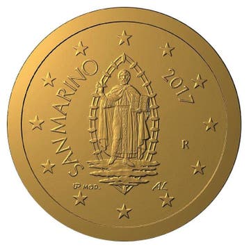 San Marino 50 Cent 2022 UNC, Postzegels en Munten, Munten | Europa | Euromunten, Verzenden