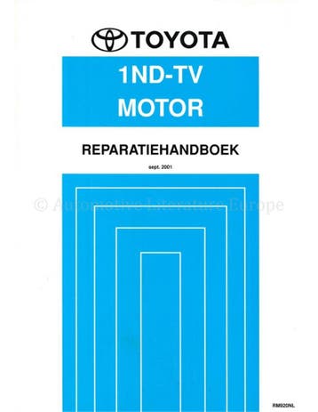 2001 TOYOTA YARIS (VERSO) 1ND-TV MOTOR WERKPLAATSHANDBOEK, Auto diversen, Handleidingen en Instructieboekjes