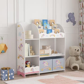Kinderkast Lysekil open kast 100x93x30 cm eenhoornmotief [en, Kinderen en Baby's, Verzenden, Nieuw