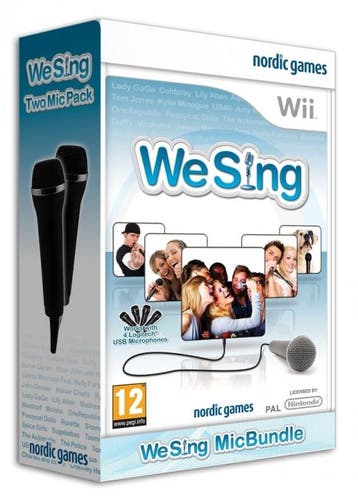 We Sing + 2 Microphones Bundel (Nintendo Wii), Verzenden, Gebruikt, Vanaf 7 jaar