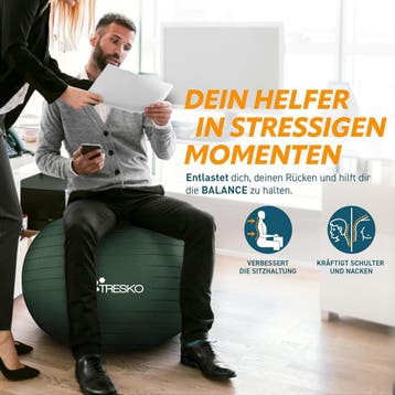 Fitness bal - Yoga bal - Pilates bal - Zwangerschapsbal - 65, Sport en Fitness, Verzenden, Zo goed als nieuw