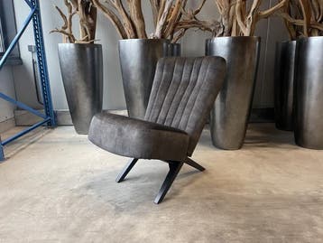Veiling - Fauteuil Denvi (2 stuks) - Velours - Velvet - Groe, Nieuw