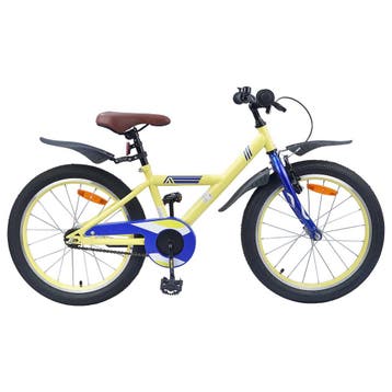 vidaXL Kinderfiets 18 Inch voor 5-7 jaar Geel, Verzenden, Nieuw