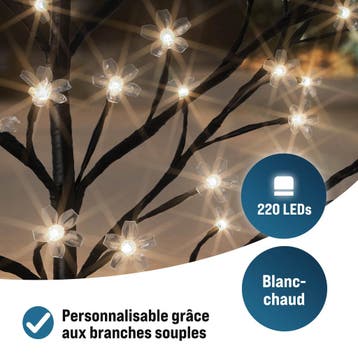 Kersenbloesemboom Warm wit 220cm 220 LEDs (Voor in Huis), Verzenden, Nieuw