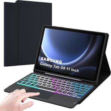 Tab S9 Keyboard Case QWERTZ | Tweedekansje | OP=OP, Samsung Galaxy Tab S9, 11 inch, Bescherming voor- en achterkant, Ophalen of Verzenden