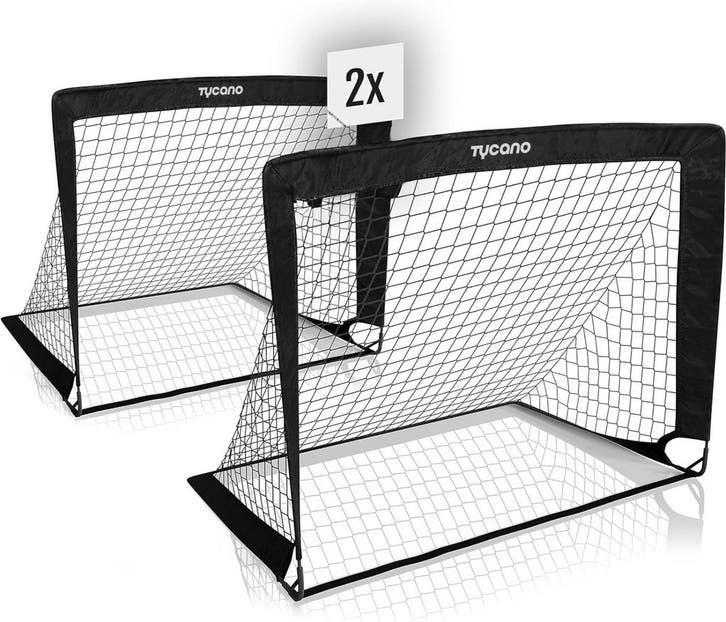 Voetbaldoelen Pop-Up Set - 120 x 90 cm - Geschikt voor tuin, Sport en Fitness, Voetbal, Nieuw, Verzenden