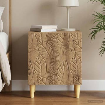 vidaXL Nachtkastje Artisanaal eiken 43 x 34,5 x 50 cm, Minder dan 45 cm, Verzenden, Nieuw, Minder dan 55 cm