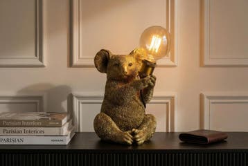 Tafellamp KOALA 30cm gouden sculptuur - 48003, Ophalen of Verzenden, Nieuw