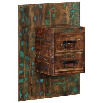 vidaXL Nachtkastje 60x32x80 cm massief gerecycled hout, Verzenden, Nieuw, Hout