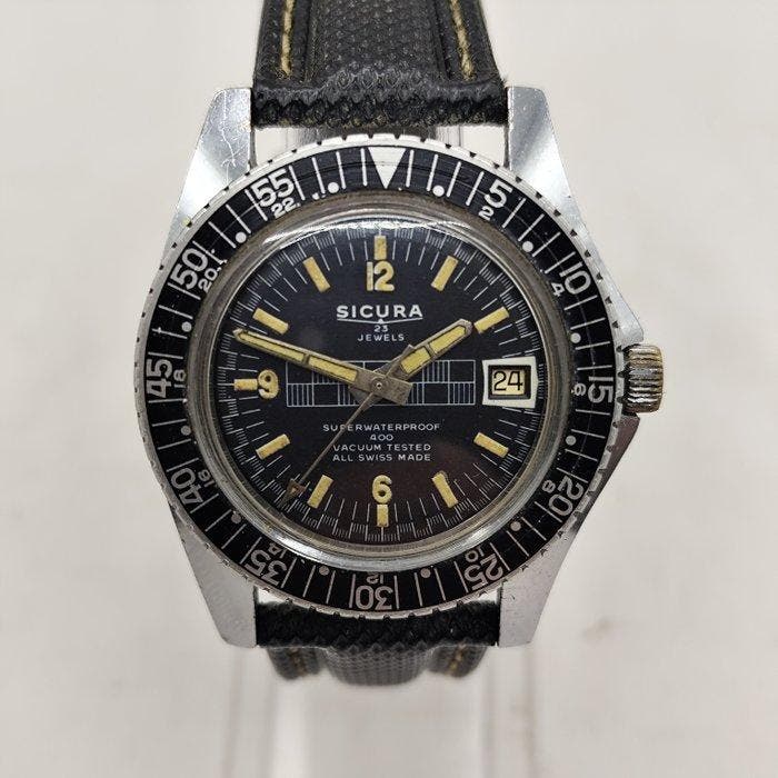 Sicura - diver - Zonder minimumprijs - Heren - 1960-1969, Sieraden, Tassen en Uiterlijk, Horloges | Heren