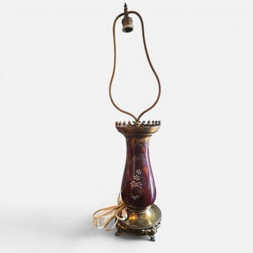 BFK - Lamp - Creamware - 19e; Napoléon III
