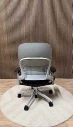 Refurbished Steelcase Leap V2 Platinum, Verzenden, Zwart, Zo goed als nieuw, Bureaustoel