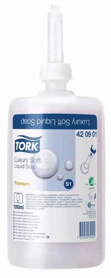 Tork Premium liquid Luxery Soft 1ltr 6 stuks 420901, Verzenden, Nieuw