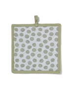 HEMA Pannenlap 21x21 groene stippen 40% korting, Huis en Inrichting, Verzenden, Nieuw, Groen
