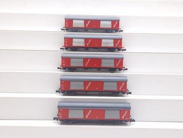 Roco N - 25168/02333A - Modeltrein goederenwagonset (5) - 5x, Nieuw