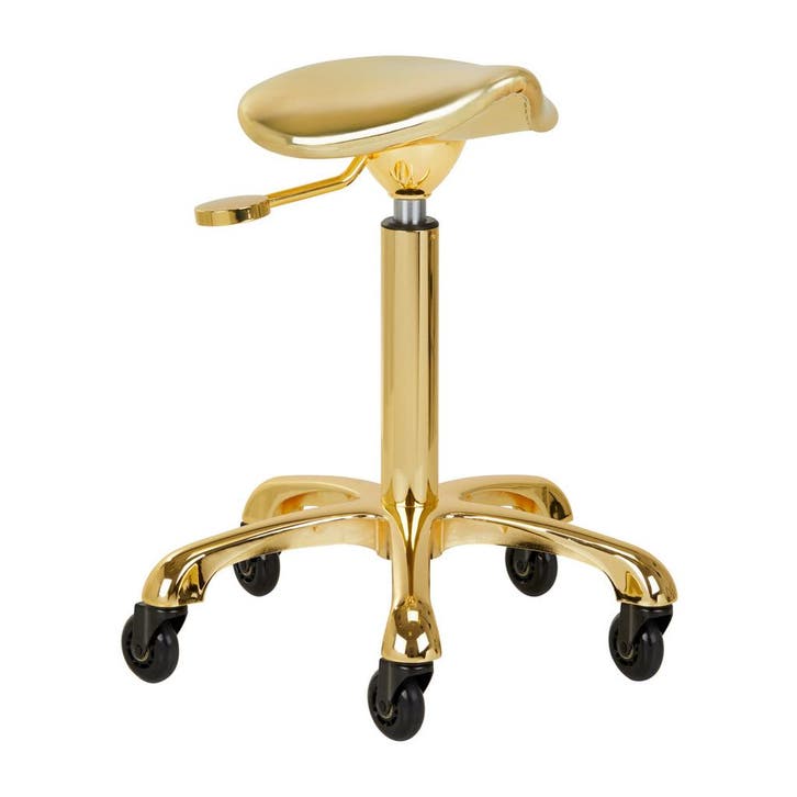 Gabbiano zadelkruk fine gold - Luxe design, hoge mobiliteit, Huis en Inrichting, Krukjes, Nieuw, Verzenden