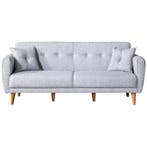 Evila Originals Aria Slaapbankset Grijs - 2-Zitsbank -, Gebruikt, Tweepersoons, 190 cm of minder, Overige maten