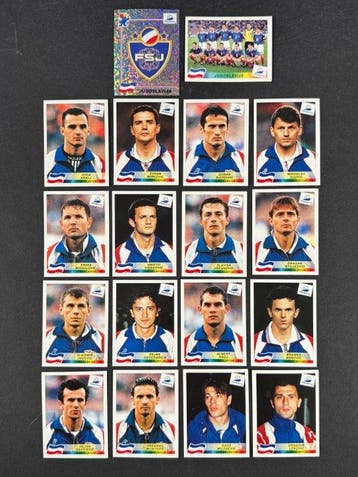 1998 Panini France 98 World Cup, Jugoslavia complete team, Nieuw