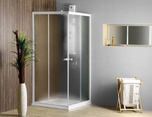 Aqualine Alain Square vierkante douchecabine met, Doe-het-zelf en Verbouw, Sanitair, Bad, Nieuw, Glas, Ophalen of Verzenden