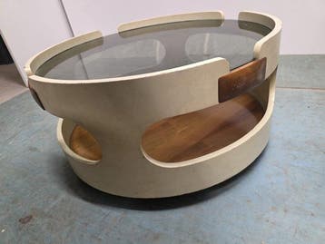 Middentafel - Hout - Koffietafel Space Age