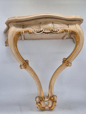Wandtafel - Hout - Italiaanse muurconsole – houten console