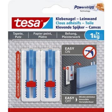 Klevende spijker | Tesa | 2 stuks | 1 kg, Verzenden, Nieuw