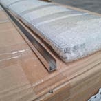 SALE - 140 cm U-profiel / vloerprofiel voor glasplaat 8/10mm, Ophalen of Verzenden, Nieuw