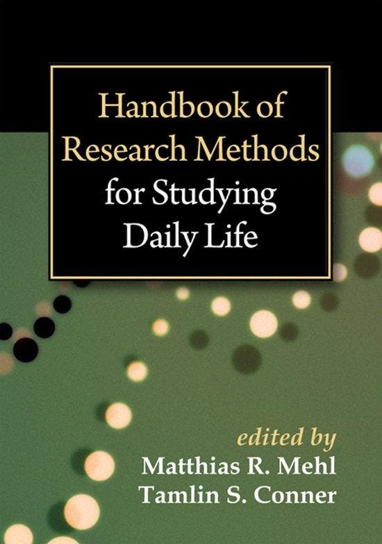 Handbook of Research Methods for Studying Daily Life - Mehl, Boeken, Taal | Engels, Zo goed als nieuw, Verzenden