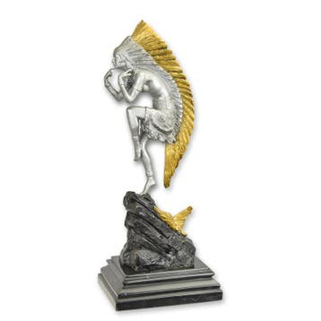 BRONZEN BEELD VAN EEN INDIAANSE DANSERES (Interieur), Verzenden, Nieuw