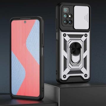 Xiaomi Poco X5 Pro (5G) - Armor Hoesje met Kickstand en, Verzenden, Nieuw