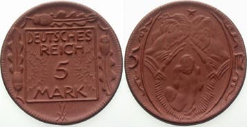 5 Mark 1920 Staatliche Notmunten, Postzegels en Munten, Munten | Europa | Niet-Euromunten, Verzenden