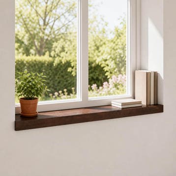 vidaXL Raamkozijnen 2 st Donkerbruin 100 x 20 x 2 cm, Doe-het-zelf en Verbouw, Kozijnen en Schuifpuien, Verzenden, Nieuw
