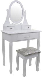 Make-up Tafel Modern Wit | Spiegel | Premium Kwaliteit |..., Huis en Inrichting, Ophalen of Verzenden, Nieuw, Modern; Elegant
