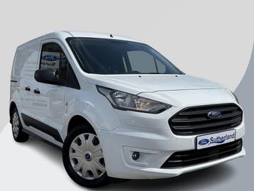 Ford Transit Connect 1.5 EcoBlue L1 Trend, Stof, Gebruikt, Wit, Dealer onderhouden
