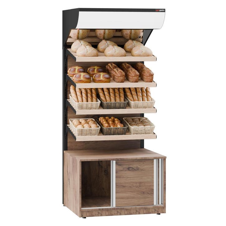 GGM Gastro | Broodstelling - 900mm - met 4 planken - |, Zakelijke goederen, Horeca | Meubilair en Inrichting, Verzenden