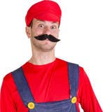 2dekans | dressforfun - Herenkostuum super loodgieter Mario, Ophalen of Verzenden, Zo goed als nieuw