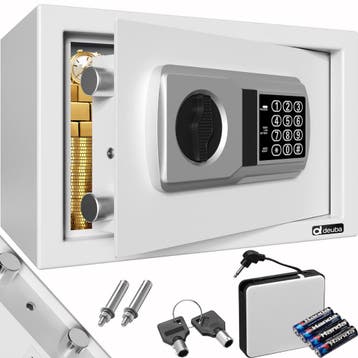 Kluis Zilver Staal 20x31x20cm Elektronisch slot (Interieur), Verzenden, Nieuw in verpakking