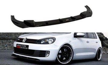 Voorspoiler VW Golf 6 GTI Glans Zwart, Ophalen of Verzenden, Nieuw