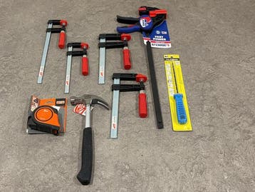 Veiling - Handgereedschap en lijmklemmen set 8-delig, Nieuw