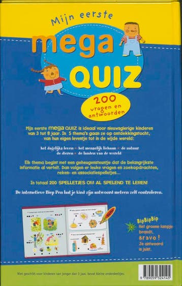 Mijn eerste mega quiz 9789059324145, Boeken, Verzenden, Gelezen