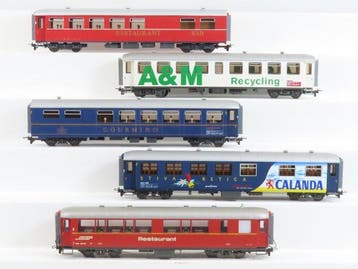 Bemo H0m - o.a. 3273 110/3260 146/3273 131 - Modeltrein, Nieuw