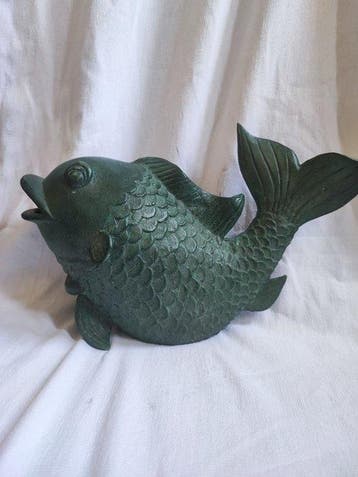 sculptuur, Vis - 28 cm - Brons
