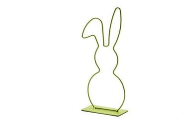 Metalen Frame Haas hangend oor op voet Lime Groen 29 cm, Ophalen of Verzenden, Nieuw