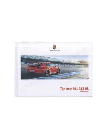 2016 PORSCHE 911 GT3 RS HARDCOVER BROCHURE ENGELS, Nieuw, Porsche, Author
