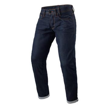 REV’IT! Lewis Selvedge TF L34 Donkerblauw Motorjeans, Motoren, Kleding | Motorkleding, Nieuw met kaartje, REV'IT!, Broek | textiel