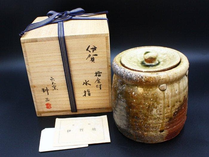 Japans traditioneel aardewerk Iga-yaki-vaas - Klei - Master, Antiek en Kunst, Antiek | Overige Antiek