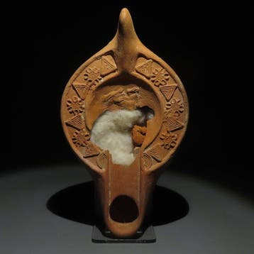 Laat-Romeins / Vroeg-Byzantijns Terracotta olielamp (Zonder