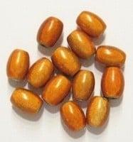 10 x 3D miraclekraal, ovaal oranje 11 x 8 mm gat c.a. 1.5mm, Ophalen of Verzenden, Nieuw, Kraal