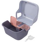 TRUUSK Gesloten Kattenbak Met Zeef en Deksel - Schep en Kuss, Verzenden, Nieuw