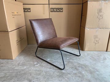 Veiling - Fauteuil Cas - Design - Lounge - Stof - Bruin - Do